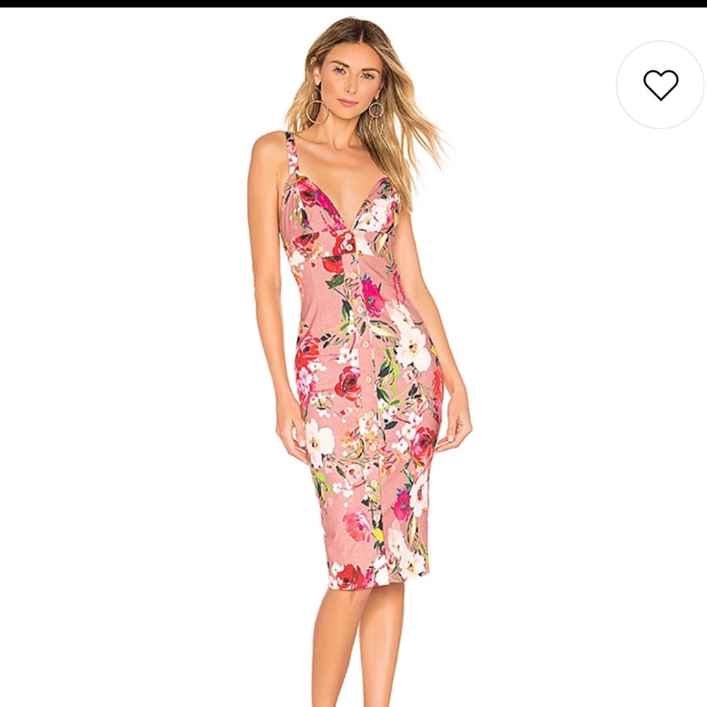 Privacy Please midi floral dress